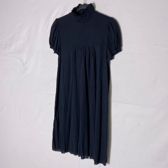 5/$25 XOXO Black Mock Neck Short Sleeve Mini Dress M - Picture 1 of 12